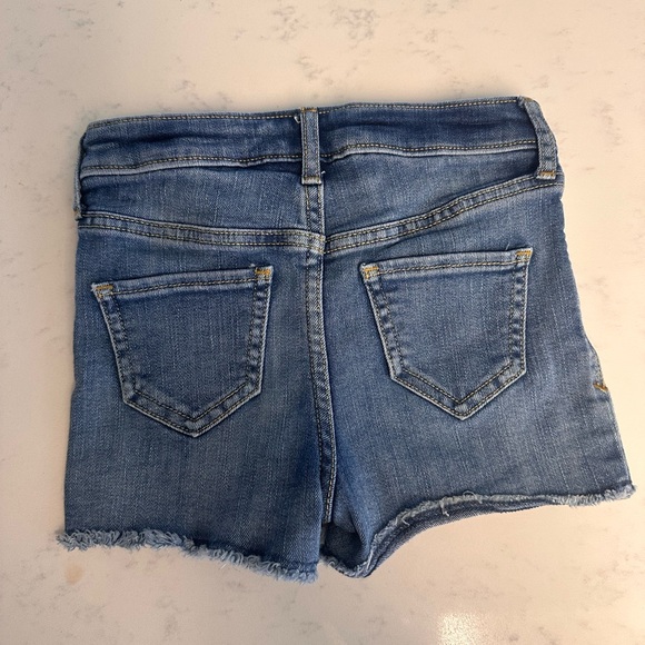 GAP KIDS DENIM stretch high waisted shorts size 6 button fly jeans - Picture 5 of 5